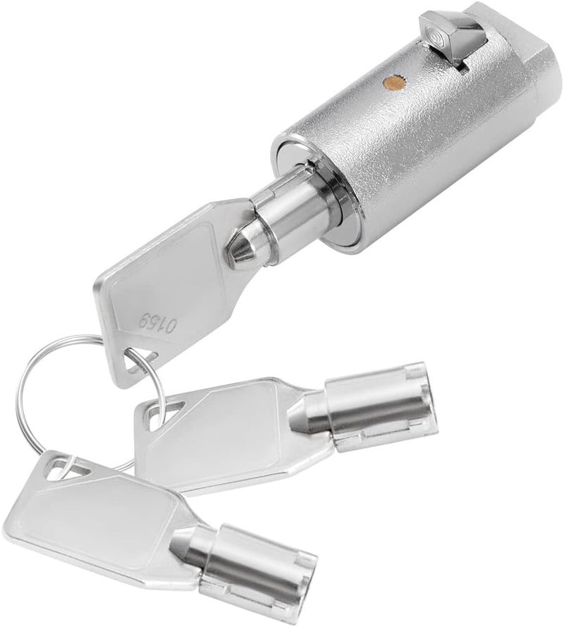 WOOCH Tubular Key Lock for Vending Machines - Vending Machine Locks Keyed Alike, 3Pcs Keys, Zinc Alloy, Chrome (5 Pack) - Image 5